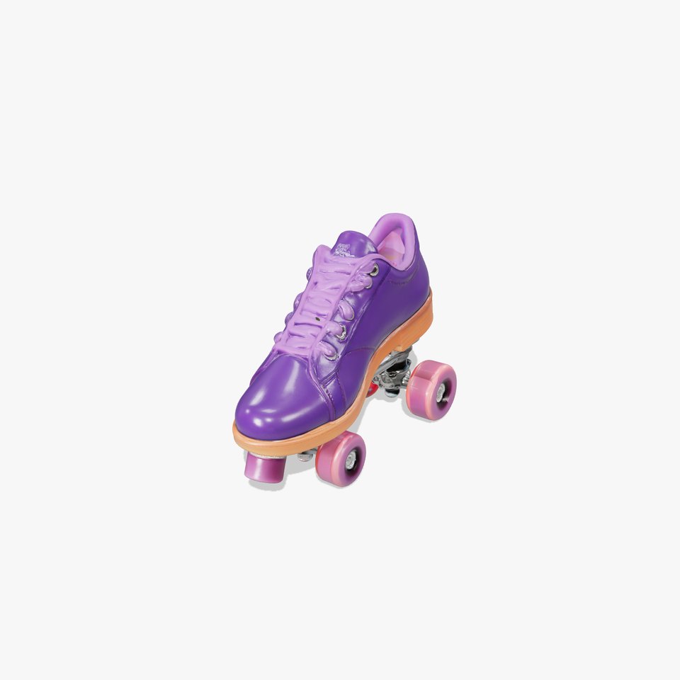Vibrant Purple Roller Skate D Model Pack